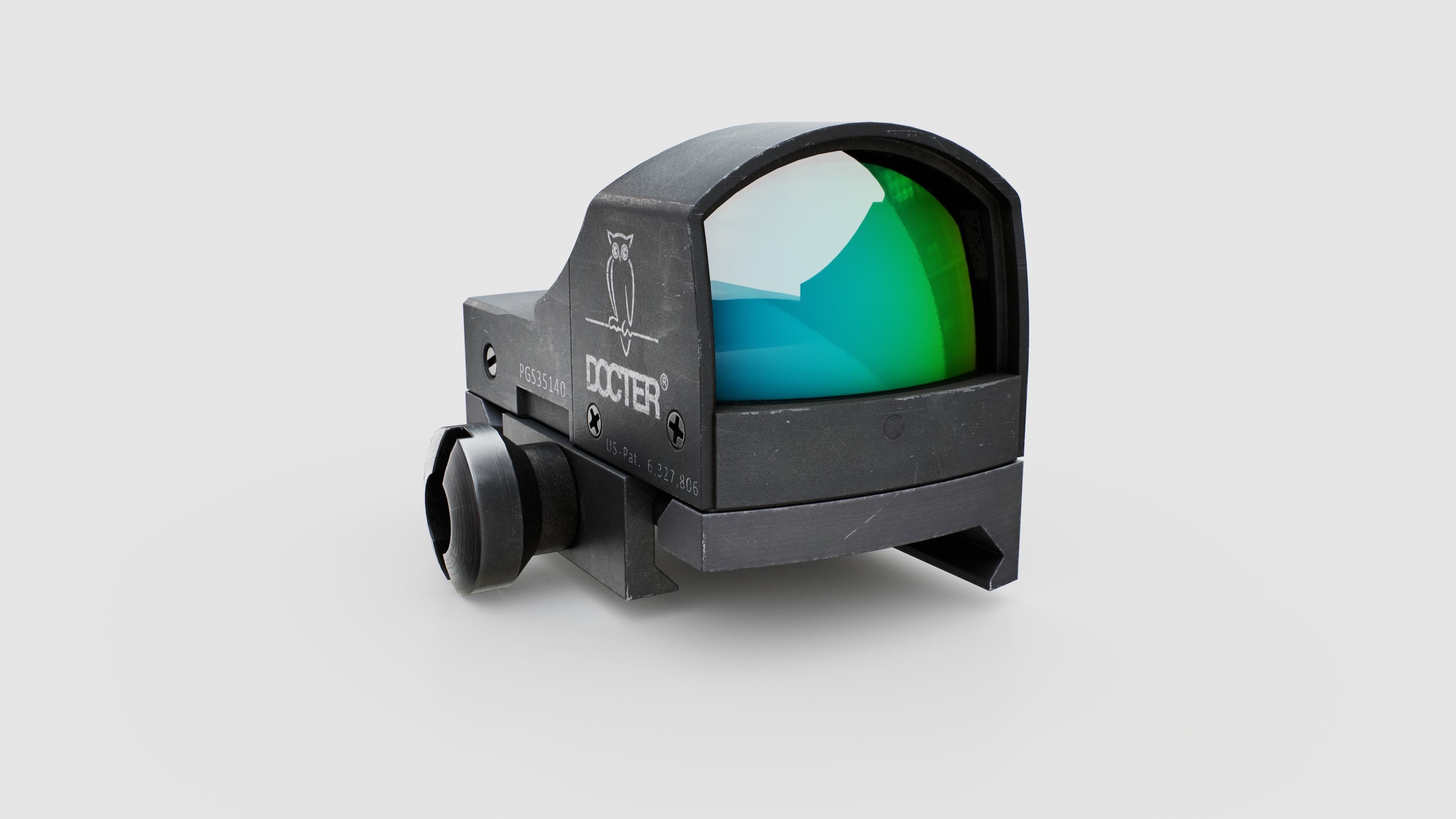 Docter Sight 2 Miniature Reflex Sight Low-poly 3D model_21