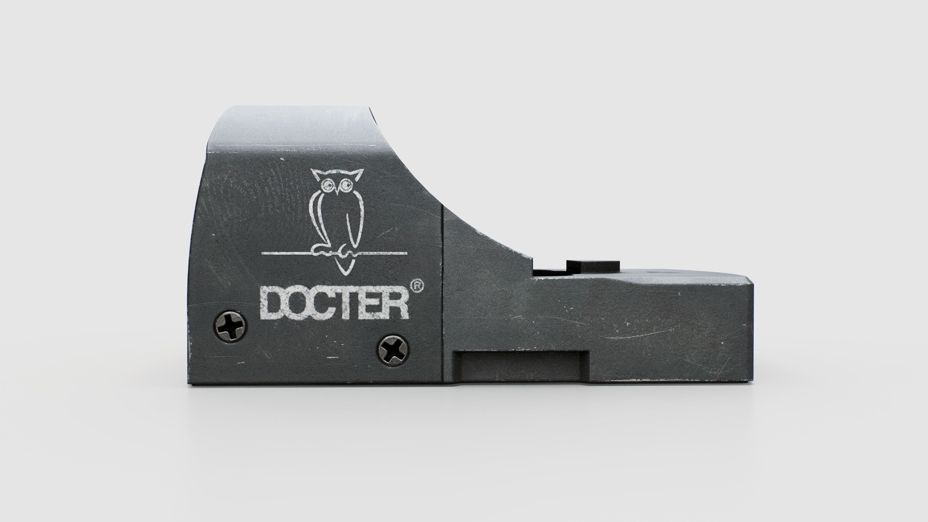Docter Sight 2 Miniature Reflex Sight Low-poly 3D model_4