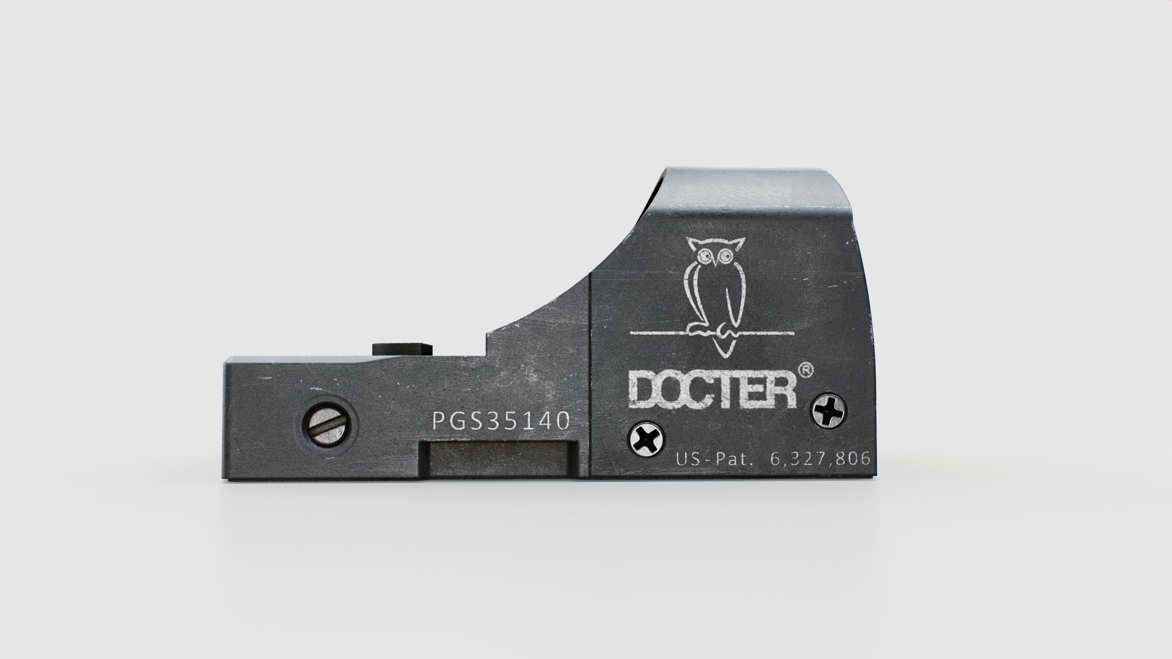 Docter Sight 2 Miniature Reflex Sight Low-poly 3D model_12