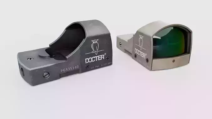 Docter Sight 2 Miniature Reflex Sight Low-poly 3D model