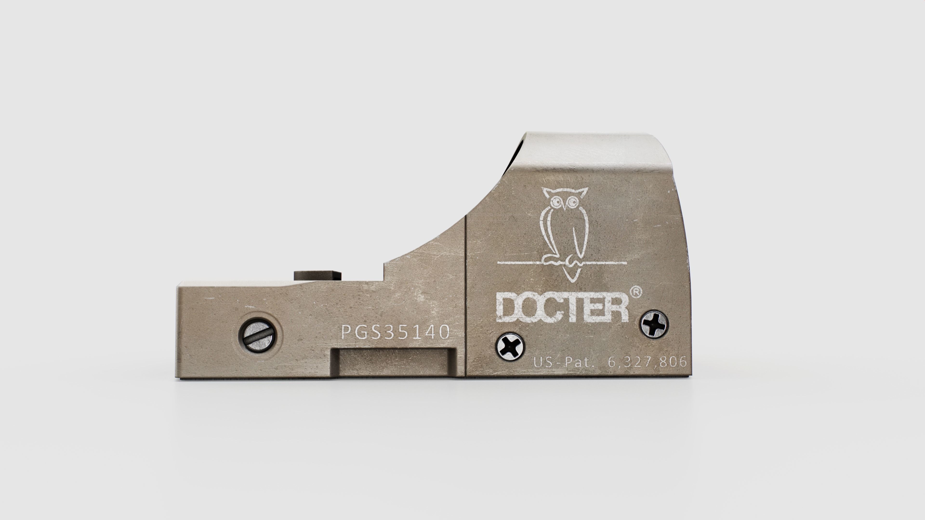 Docter Sight 2 Miniature Reflex Sight Low-poly 3D model_13