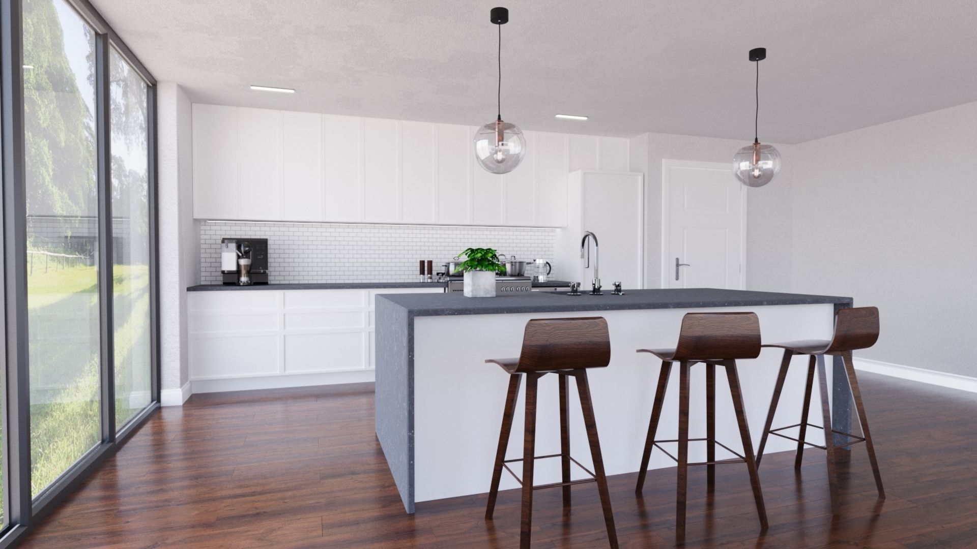 modern kitchen model 3D model 3D model_1