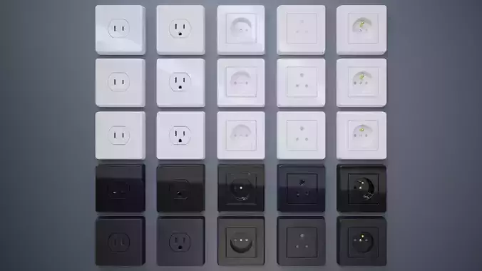 Contact Socket Package Standard Type A-E  3D model
