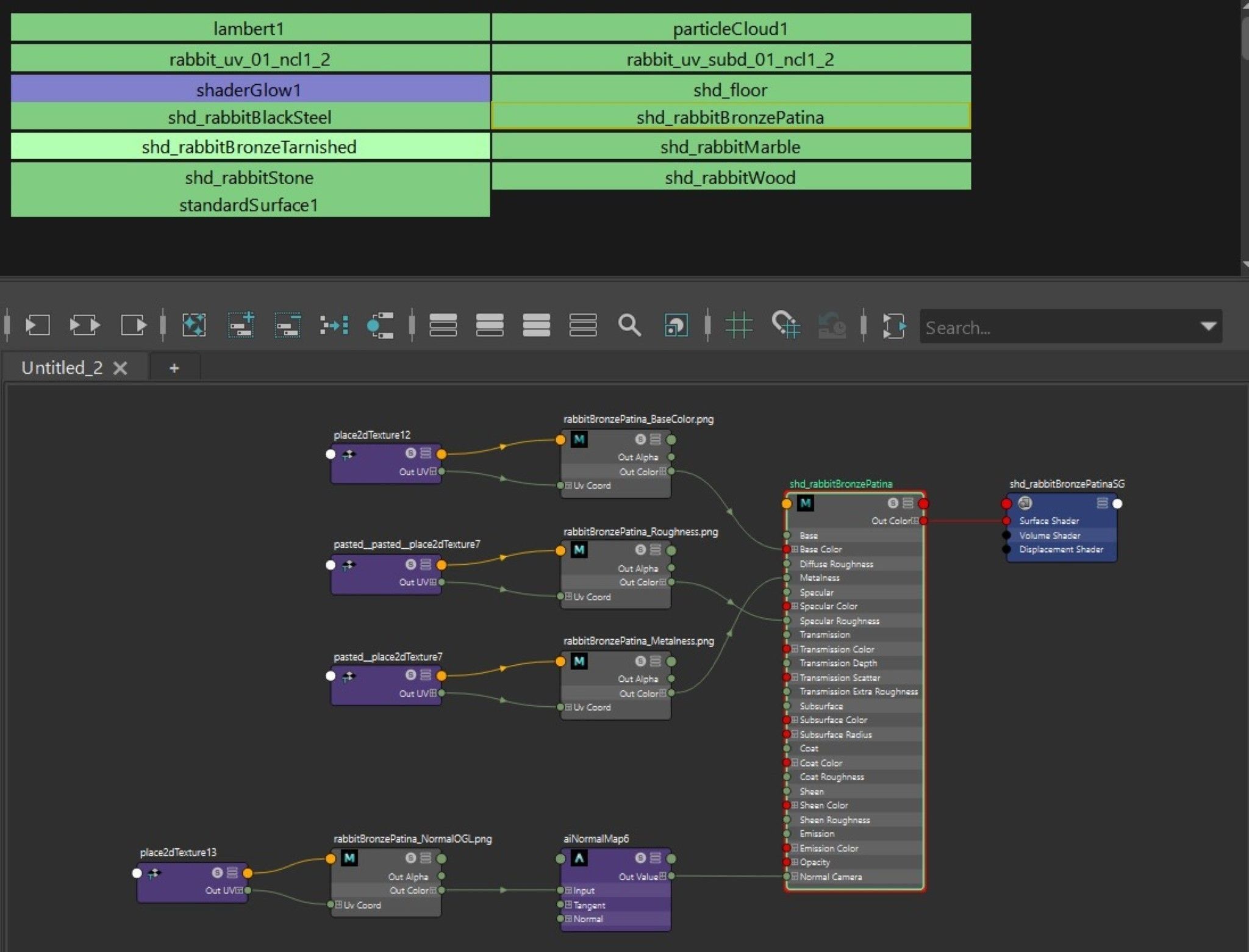 Rabbit lapin modern sculpture with 6 materials Low-poly 3D model_18