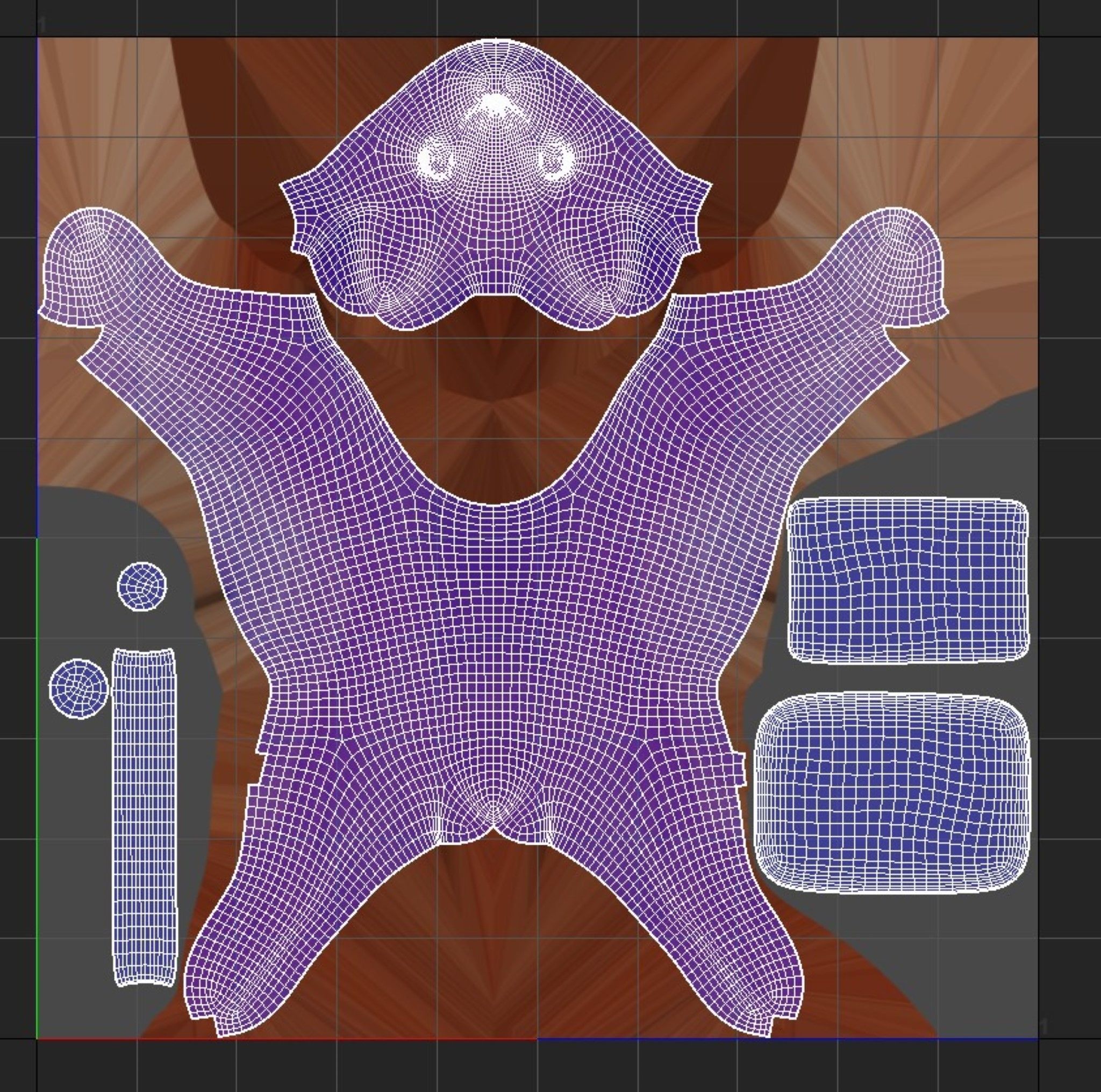 Rabbit lapin modern sculpture with 6 materials Low-poly 3D model_5