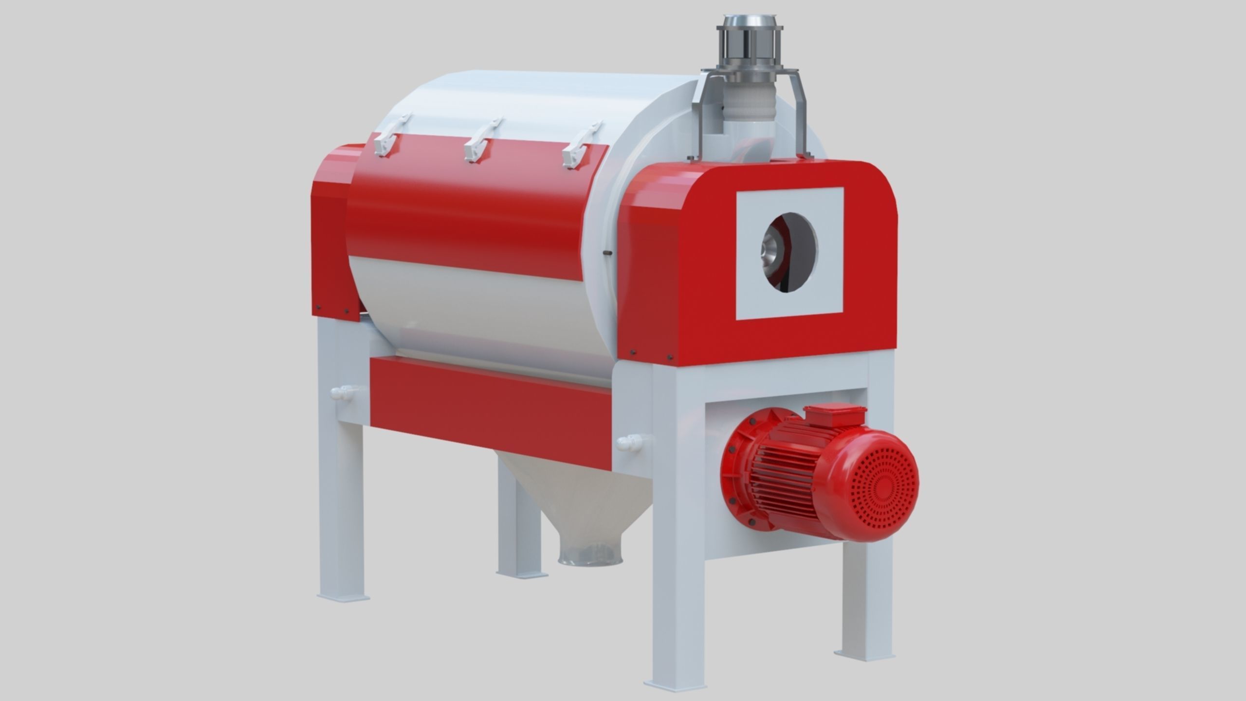 Vibro Bran Finisher - Wheat Grain Flour Milling Machine Low-poly 3D model_11