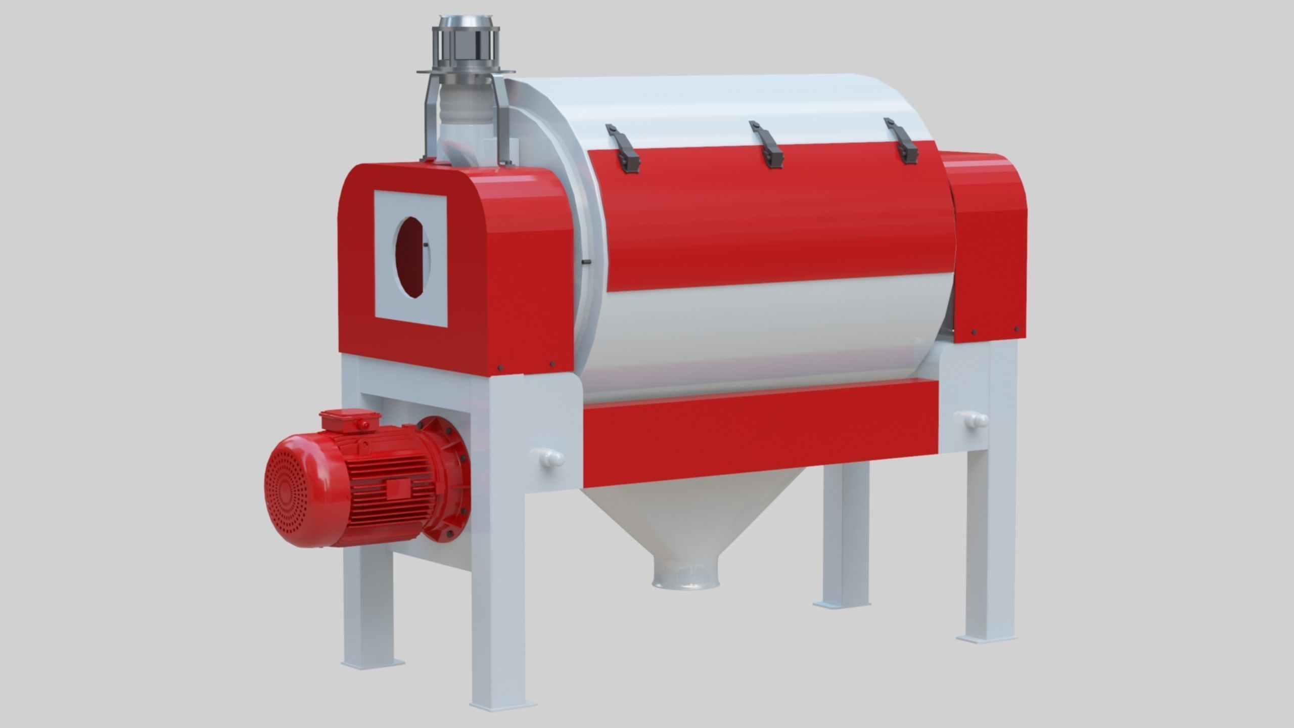 Vibro Bran Finisher - Wheat Grain Flour Milling Machine Low-poly 3D model_3