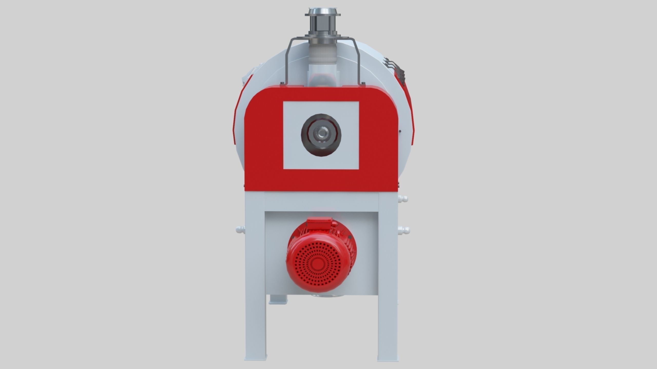 Vibro Bran Finisher - Wheat Grain Flour Milling Machine Low-poly 3D model_7