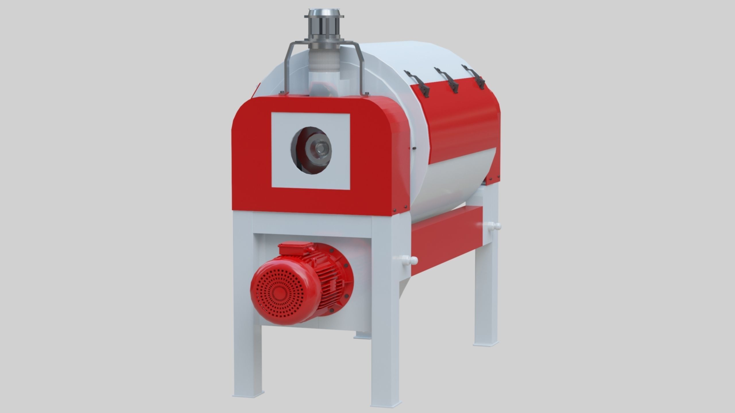 Vibro Bran Finisher - Wheat Grain Flour Milling Machine Low-poly 3D model_6