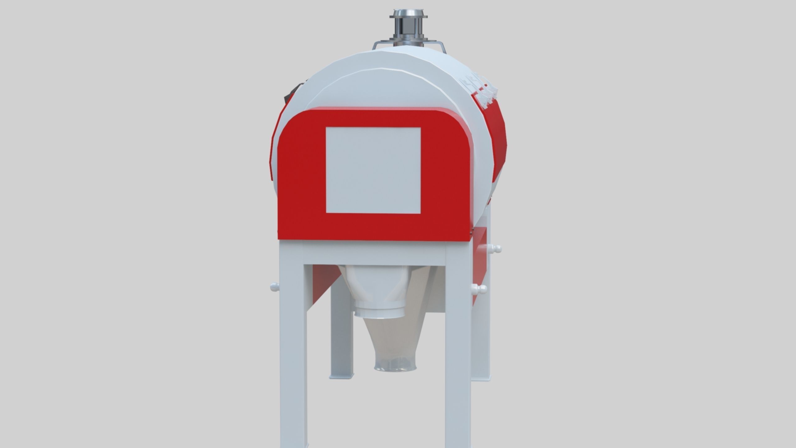 Vibro Bran Finisher - Wheat Grain Flour Milling Machine Low-poly 3D model_18