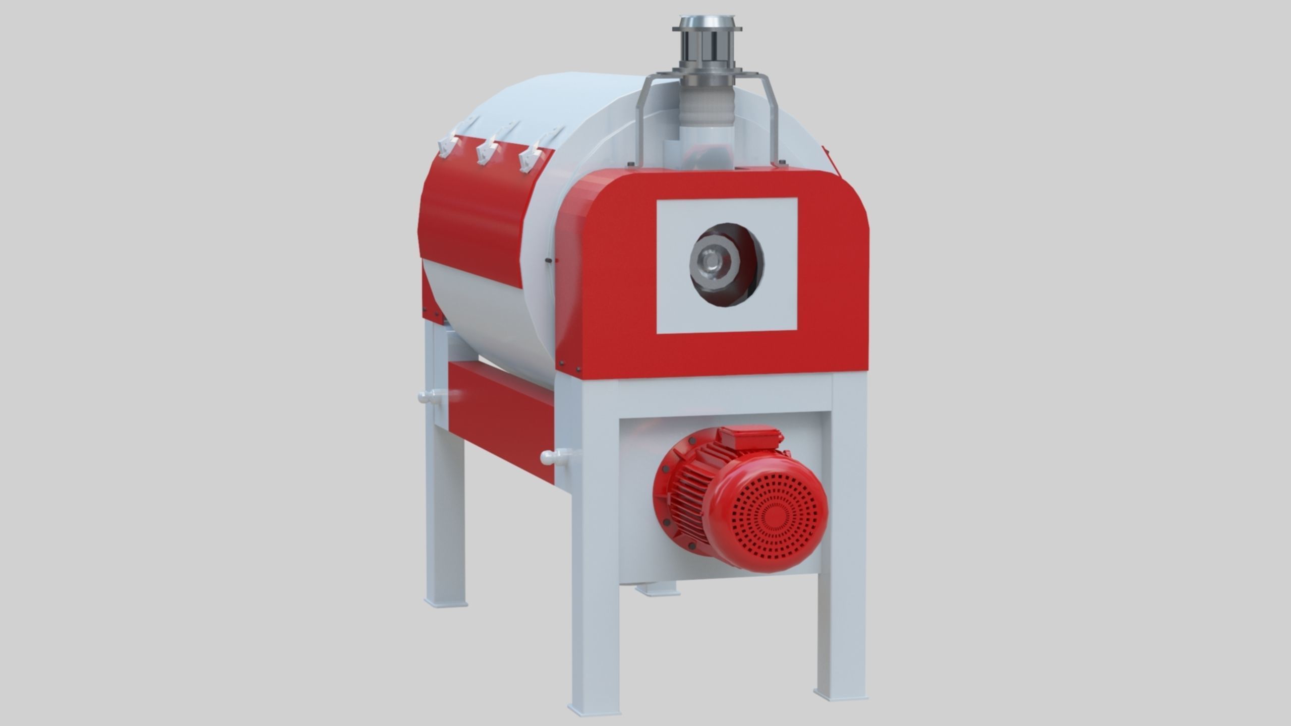 Vibro Bran Finisher - Wheat Grain Flour Milling Machine Low-poly 3D model_10