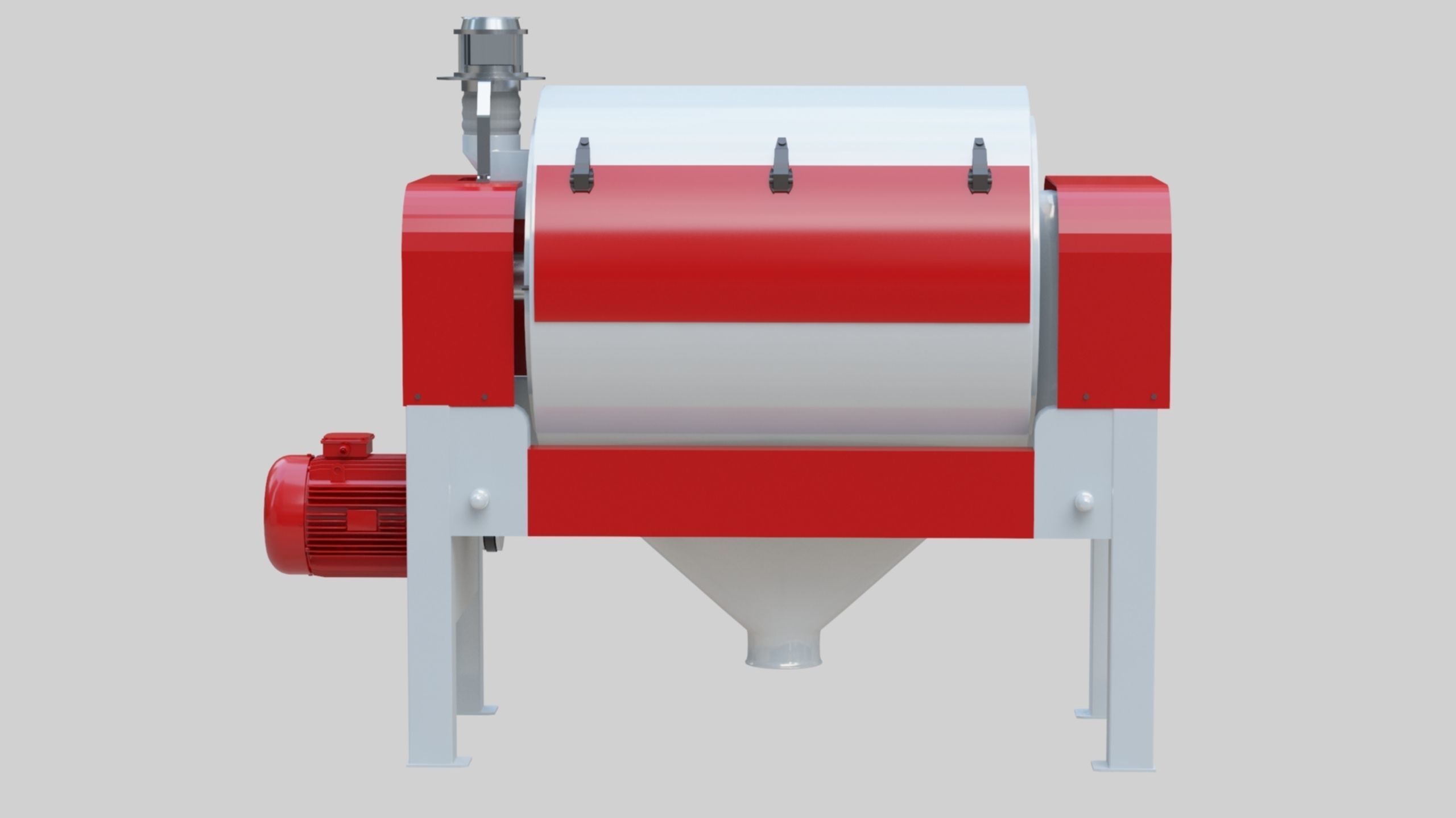 Vibro Bran Finisher - Wheat Grain Flour Milling Machine Low-poly 3D model_23