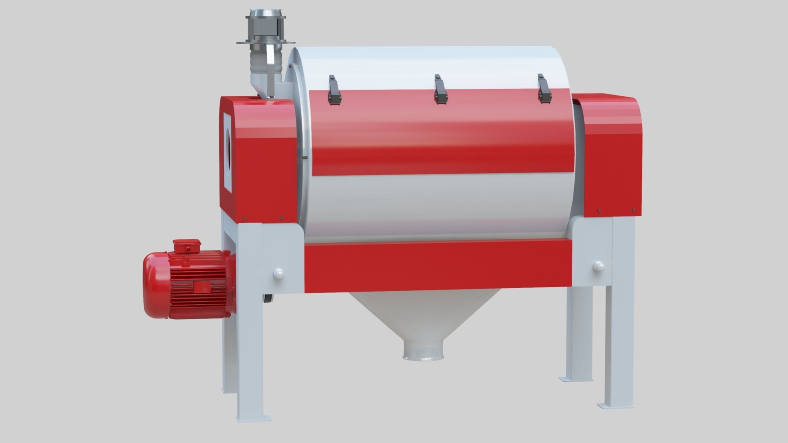 Vibro Bran Finisher - Wheat Grain Flour Milling Machine Low-poly 3D model_24