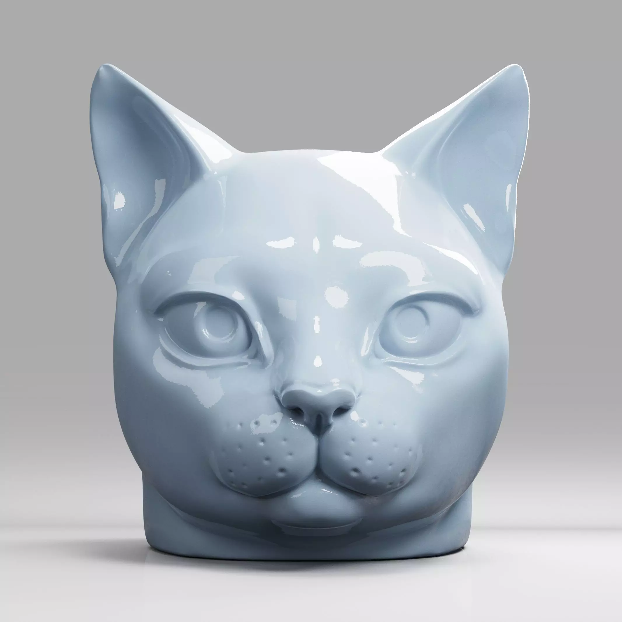 Cat Head Cute 3D print model