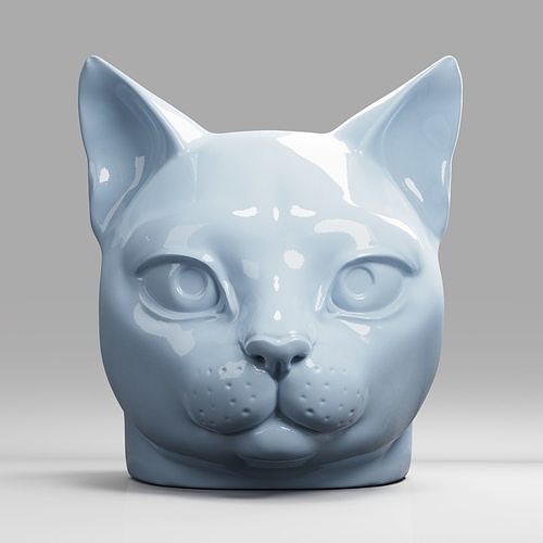 Cat  Head  Cute 3D print model
