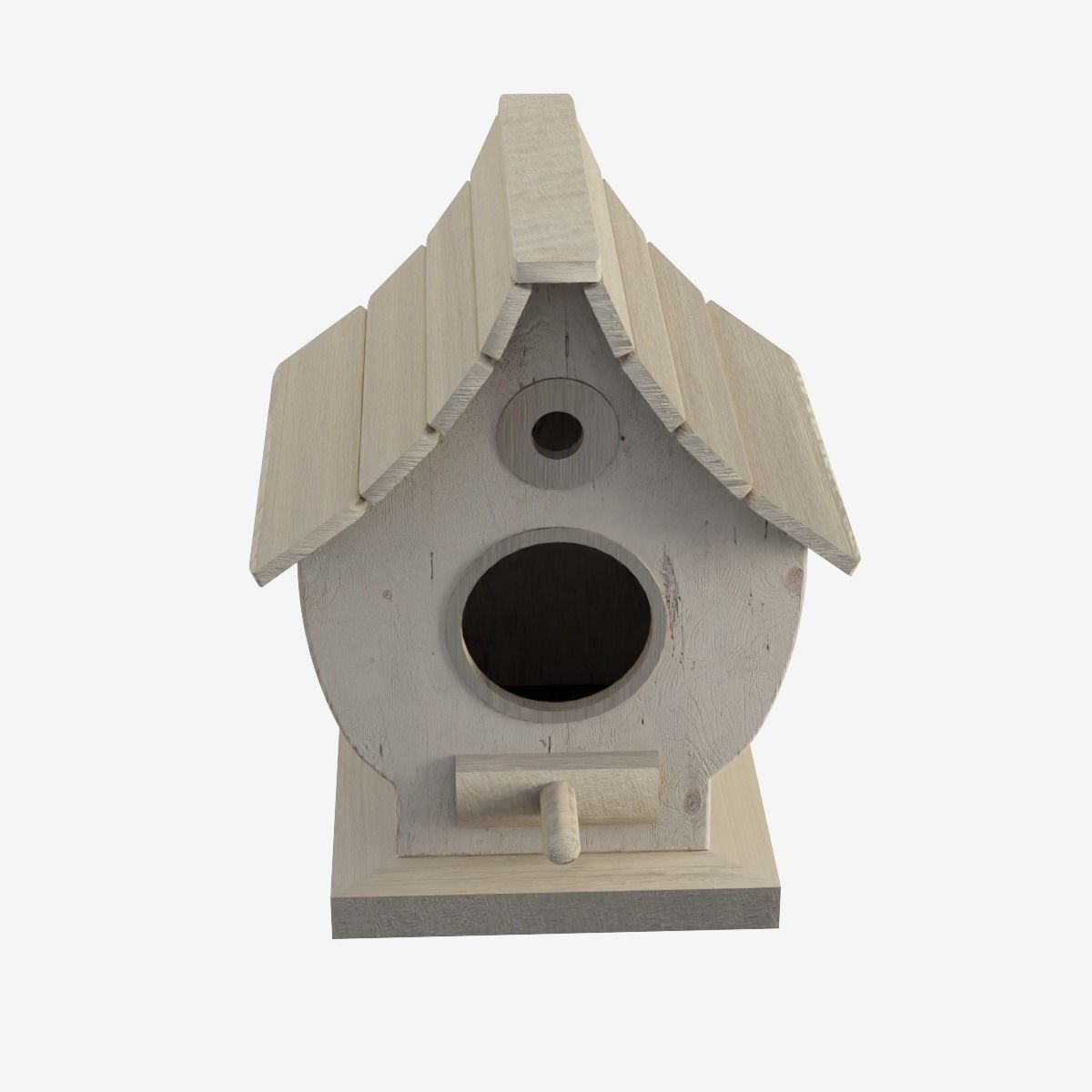 Wooden Birdhouse 03 Low-poly 3D model_9