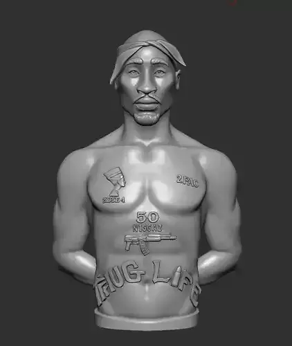 Tupac Shakur bust