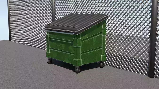 Stylized Garbage Container