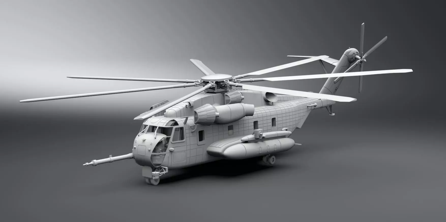 CH53E Super Stallion Scale model 3D print model_0