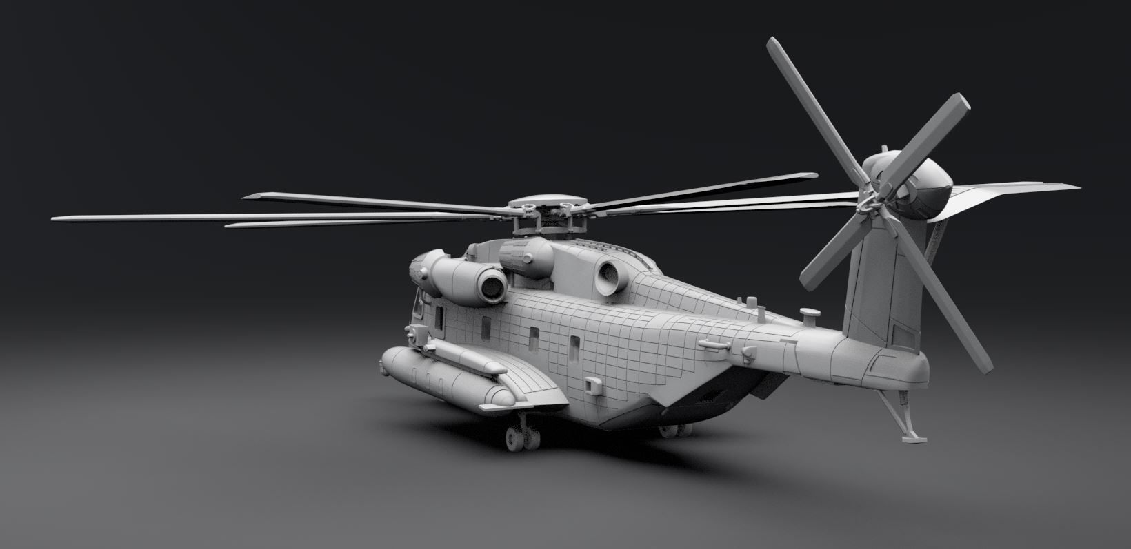 CH53E Super Stallion Scale model 3D print model_2
