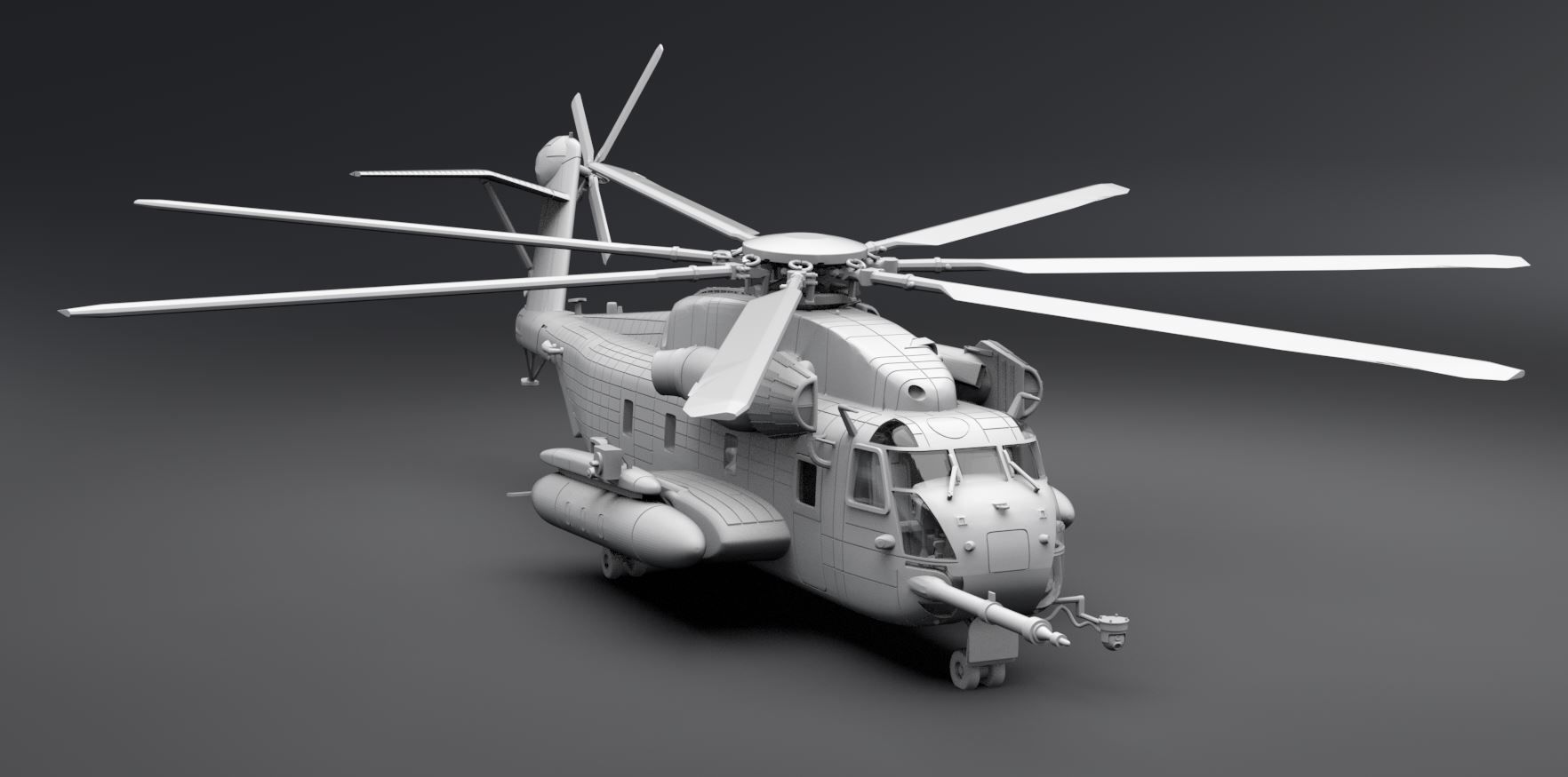 CH53E Super Stallion Scale model 3D print model_4
