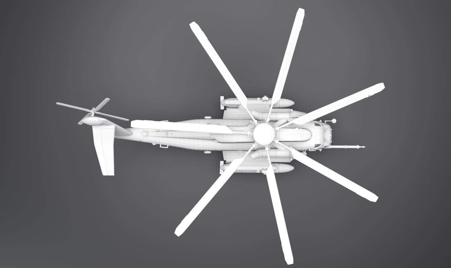 CH53E Super Stallion Scale model 3D print model_3