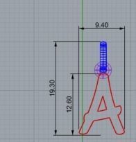 Graffiti Initial Pendants Charms 3D model_2