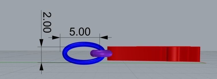 Graffiti Initial Pendants Charms 3D model_4