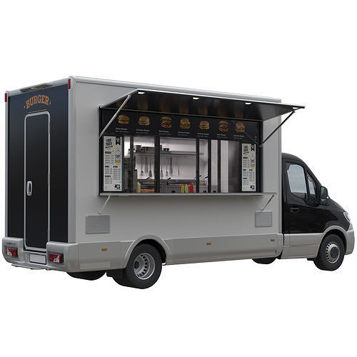 Generic Food Truck 3D model 2
