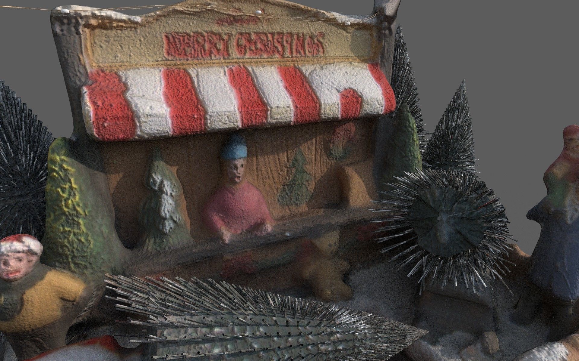 Gift box Low-poly 3D model_5