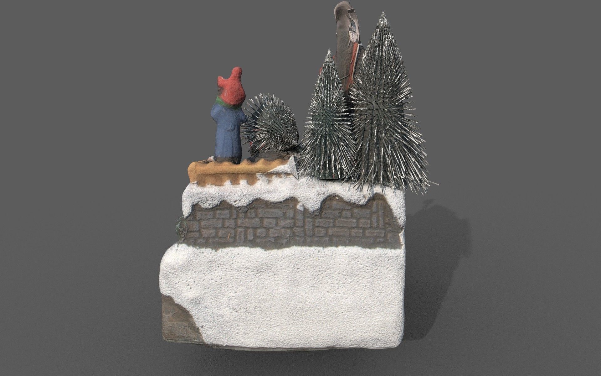 Gift box Low-poly 3D model_2