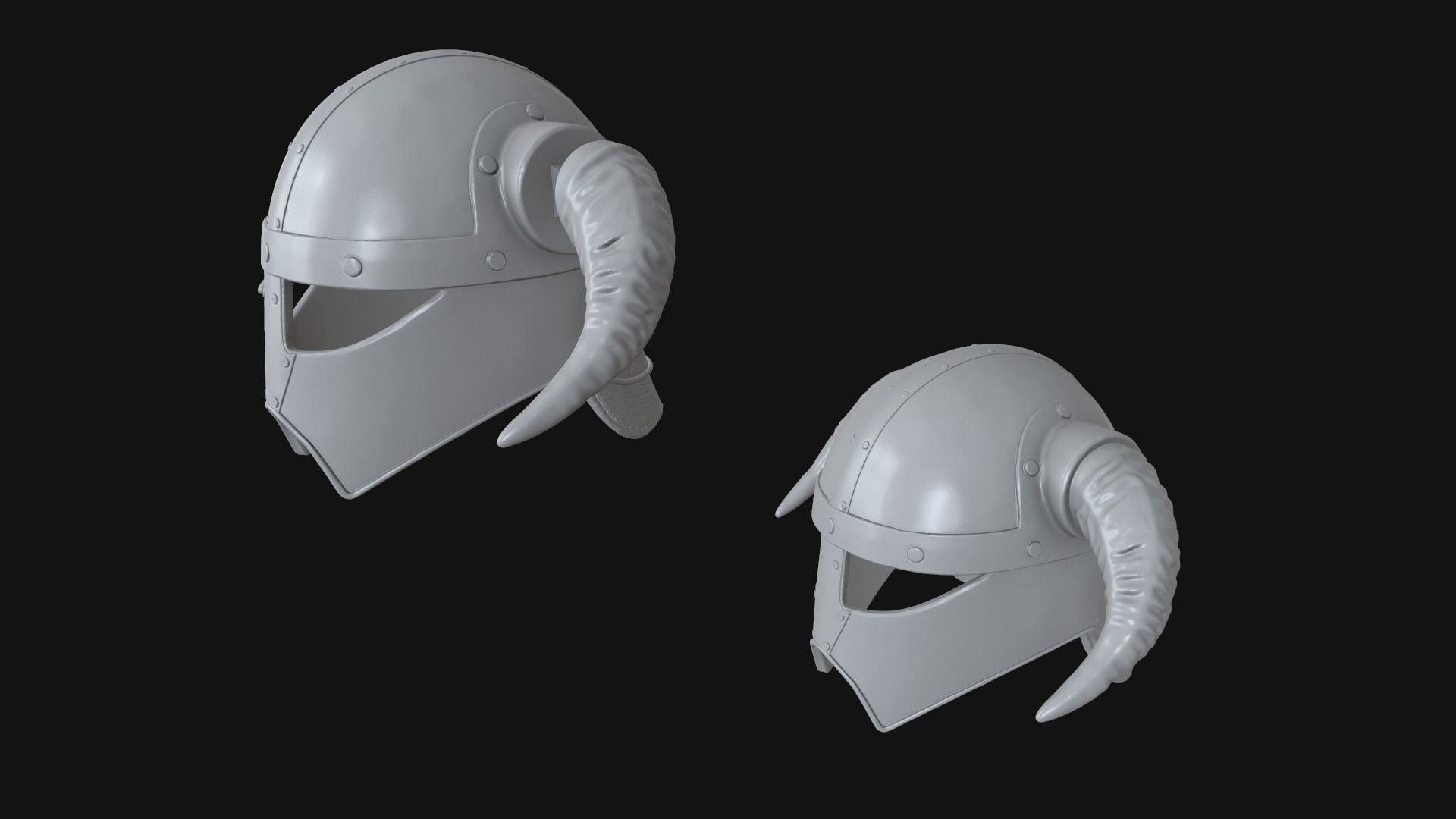 Viking helmet v4 3D print model_3
