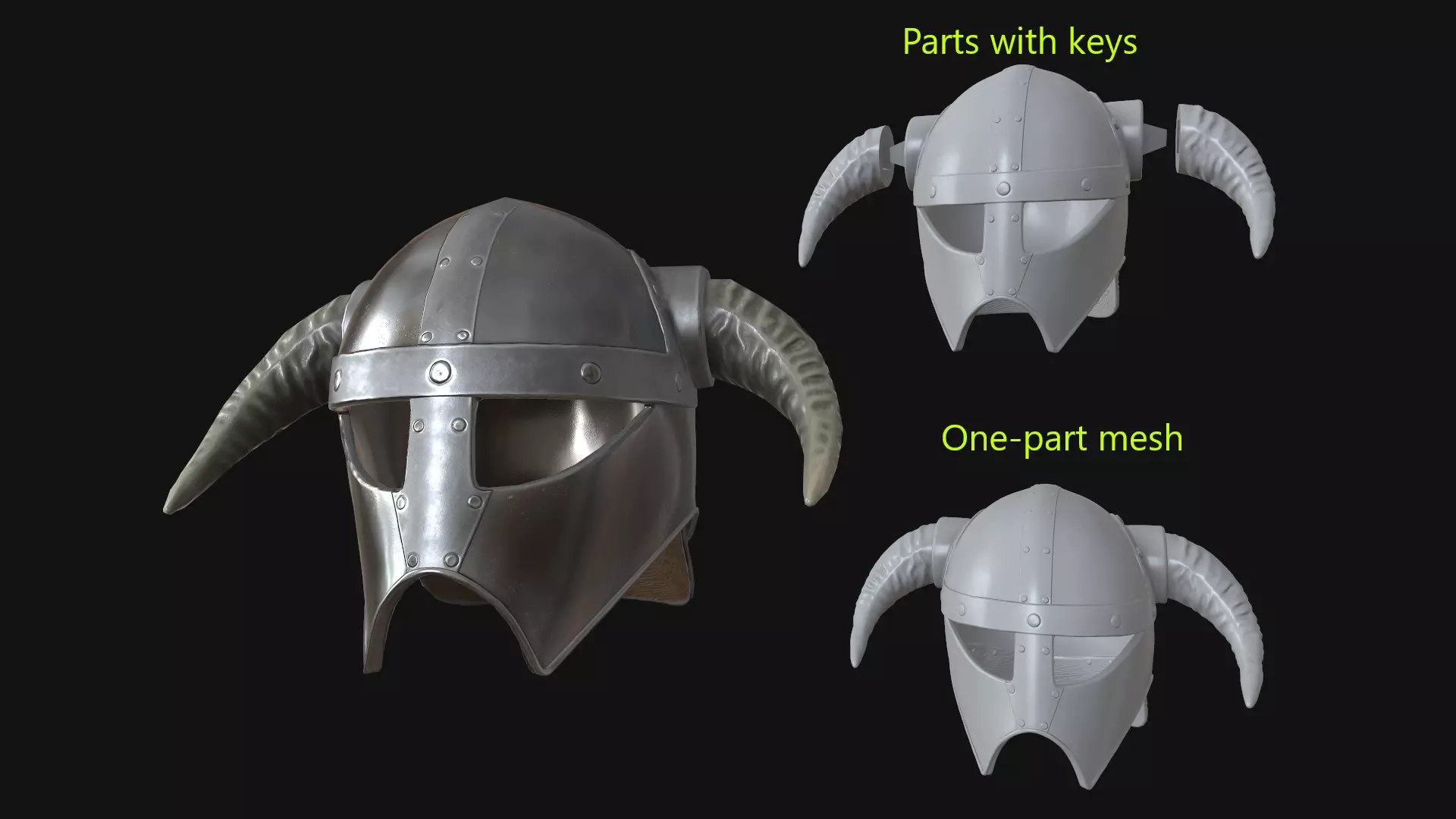 Viking helmet v4 3D print model_0