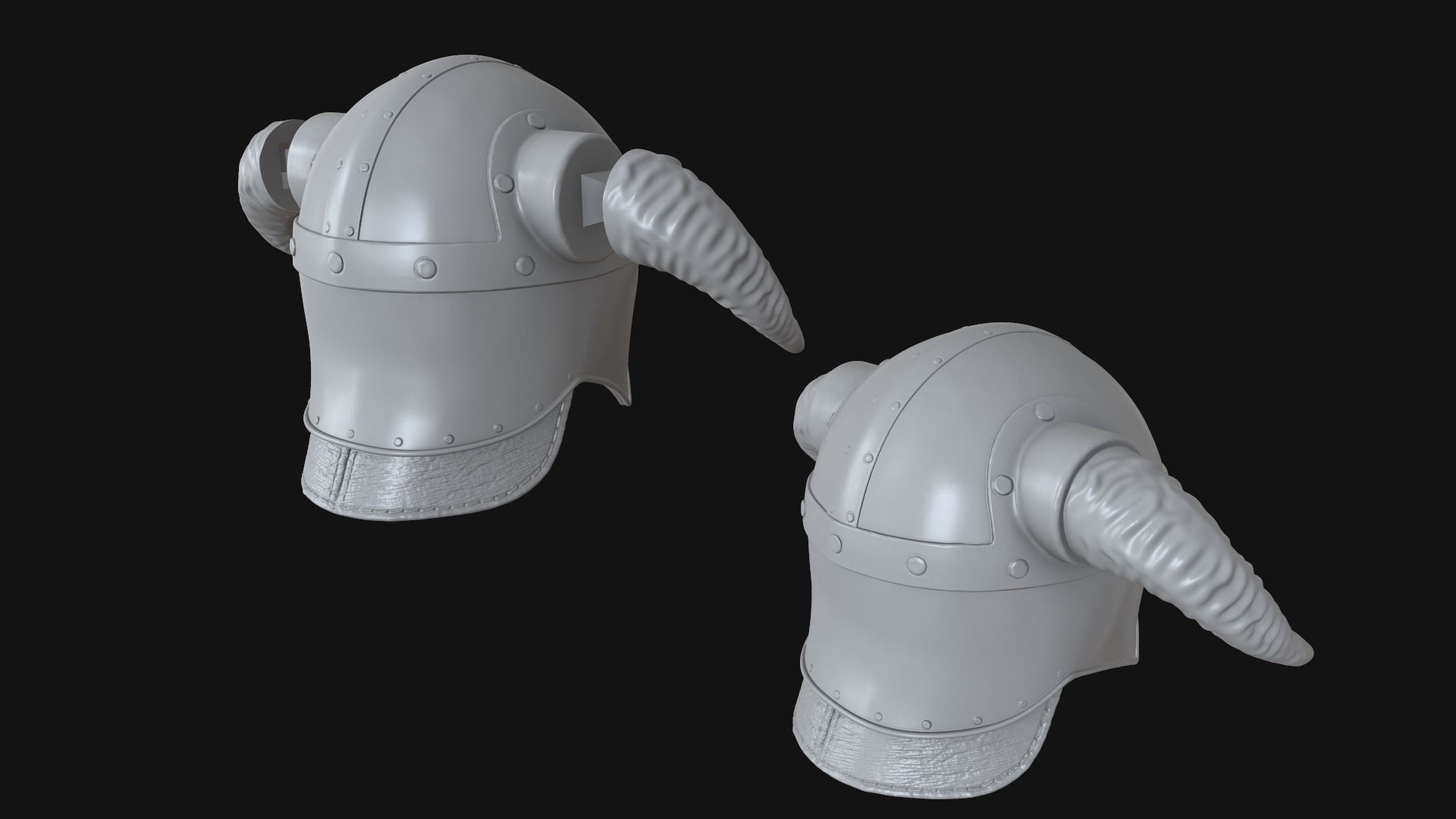 Viking helmet v4 3D print model_7