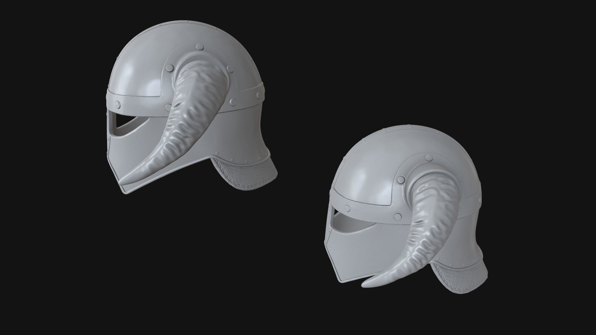 Viking helmet v4 3D print model_4