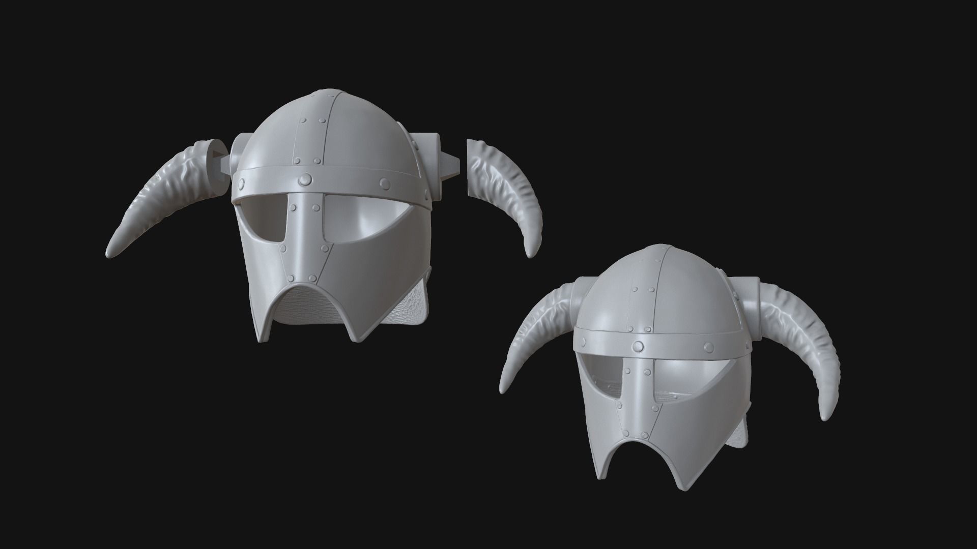 Viking helmet v4 3D print model_1