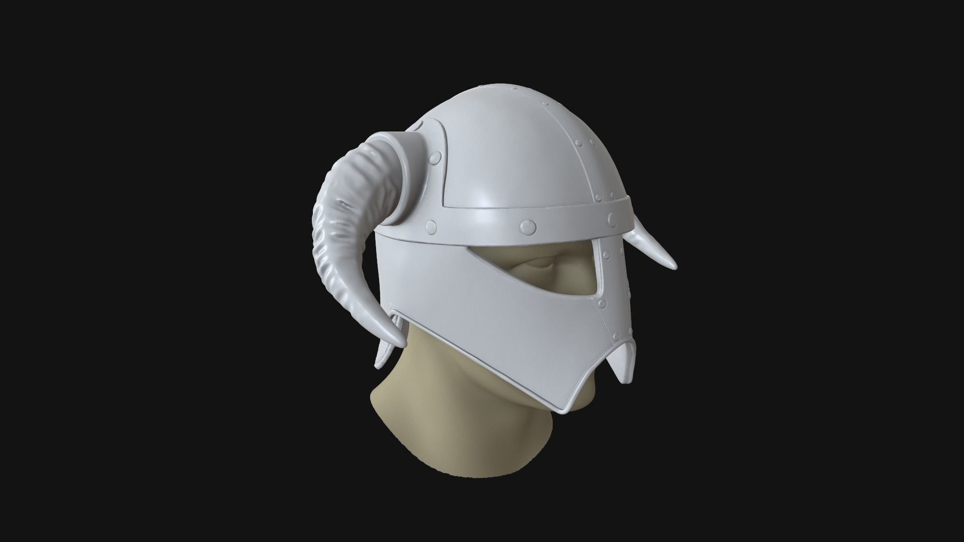 Viking helmet v4 3D print model_11
