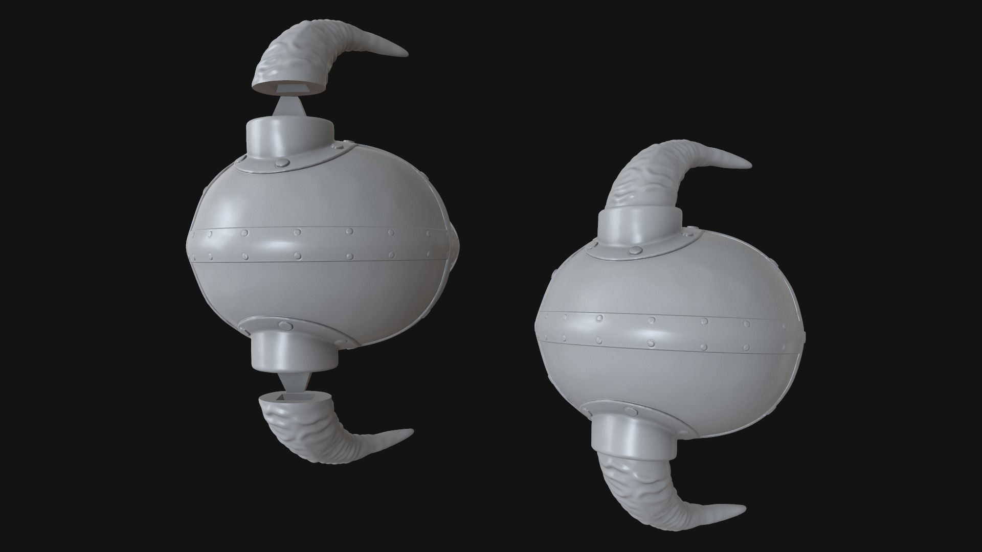 Viking helmet v4 3D print model_9