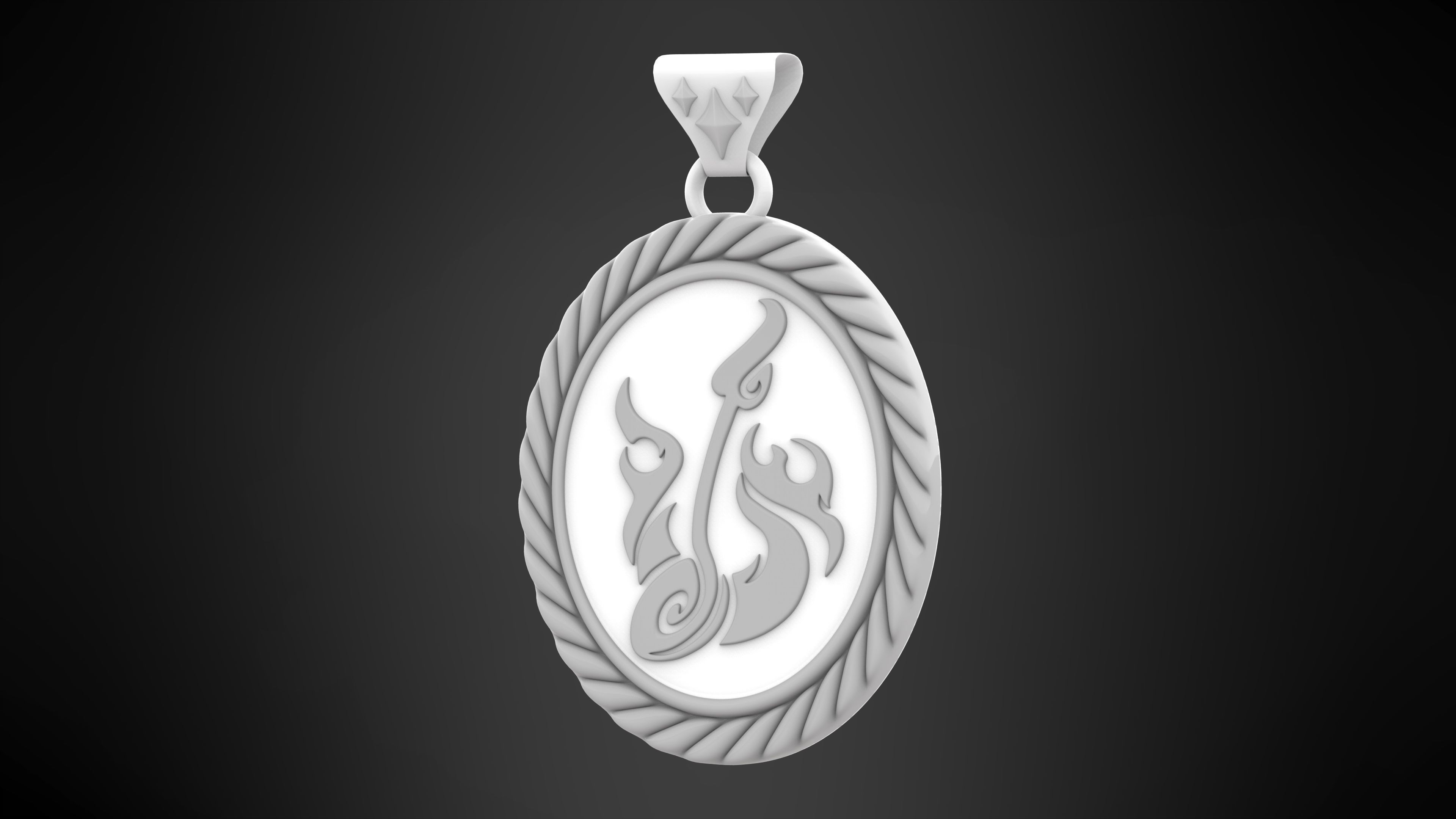 Trulla Pendant 3D print model_4