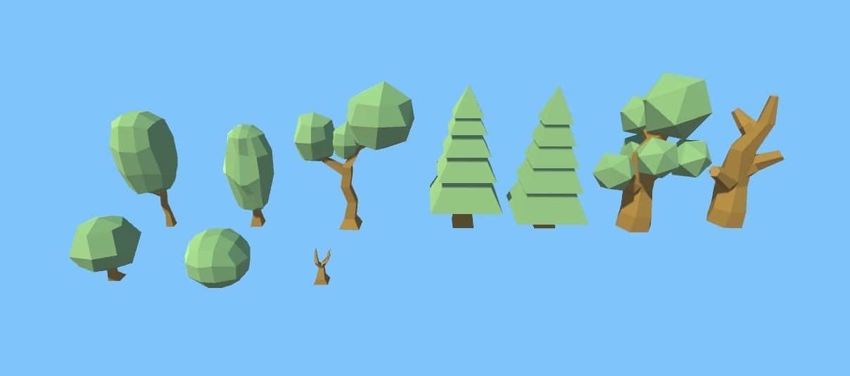 Low Poly Nature Pack Low-poly 3D model_1