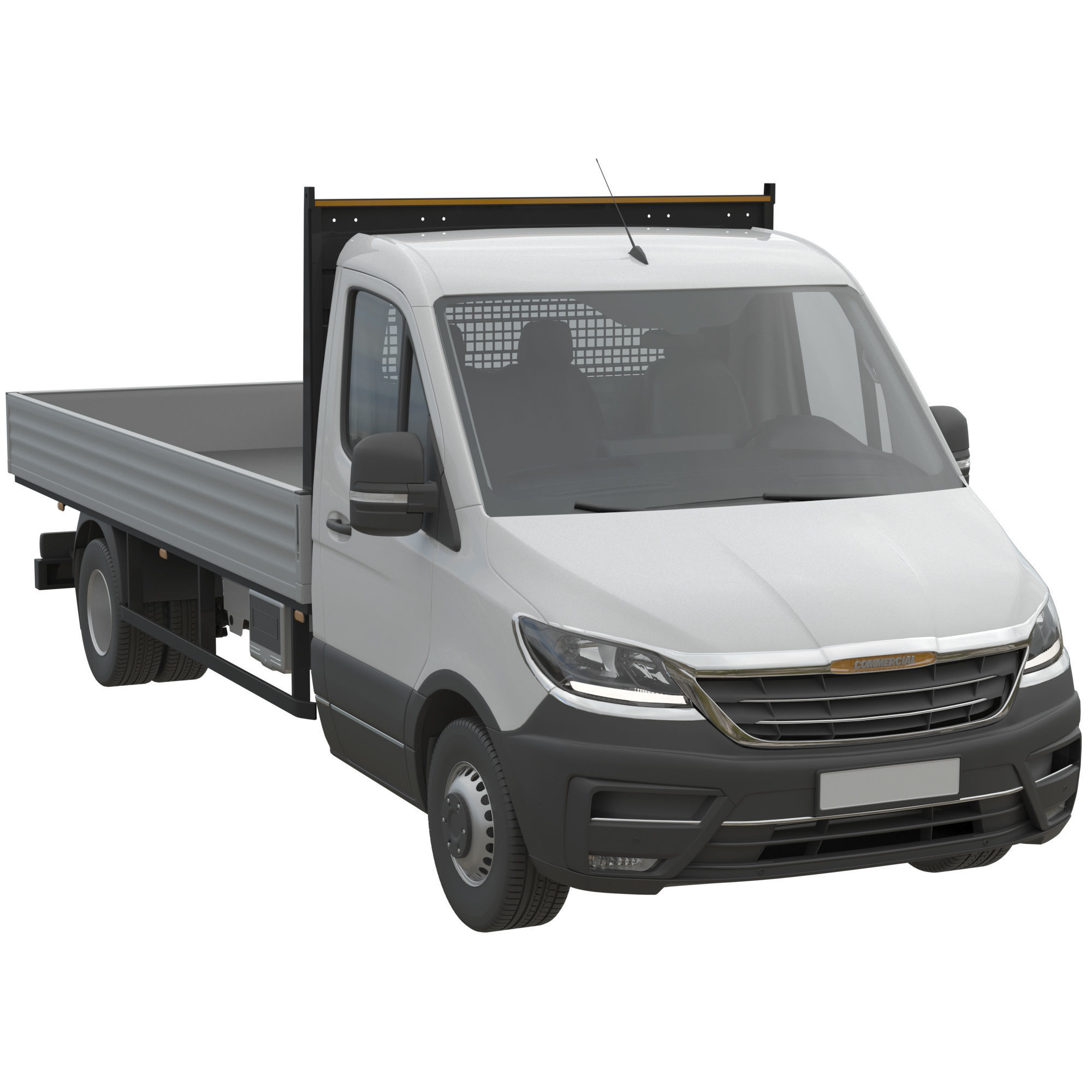 Generic Truck Chassis Cab 3D model_1