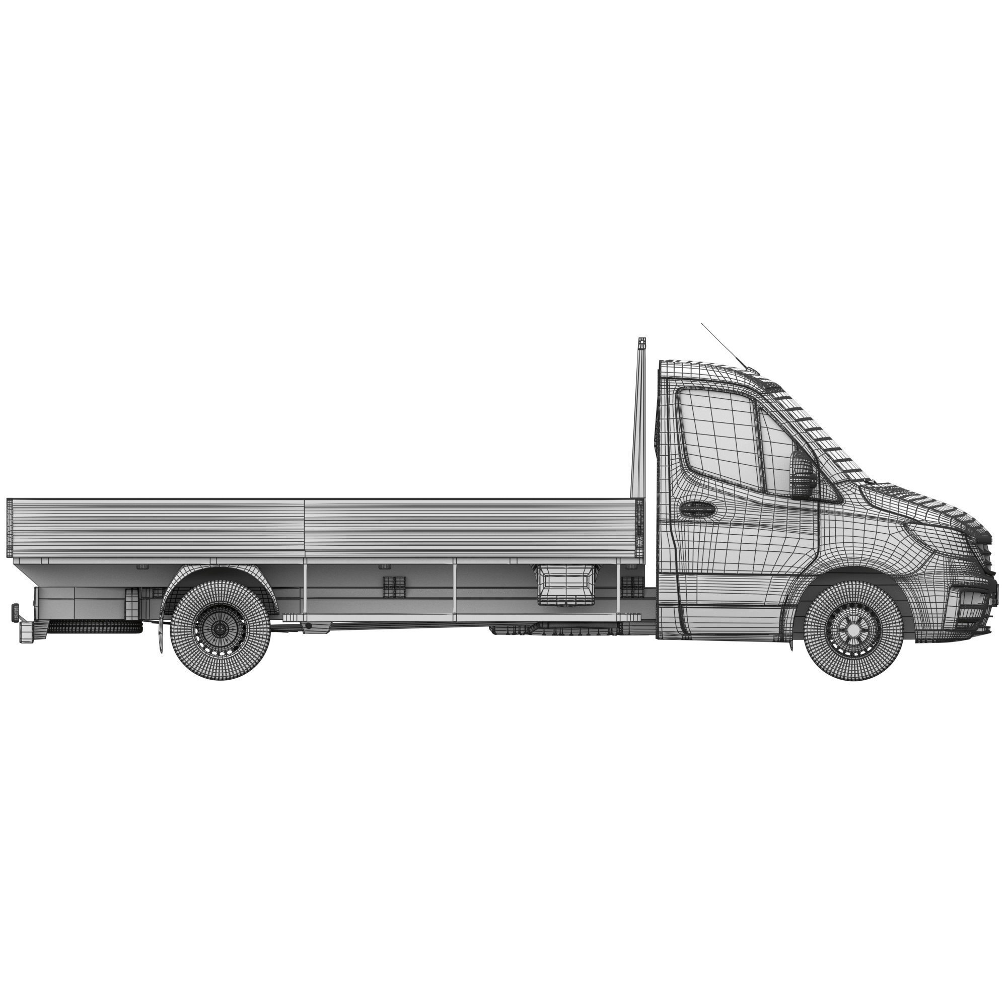Generic Truck Chassis Cab 3D model_17