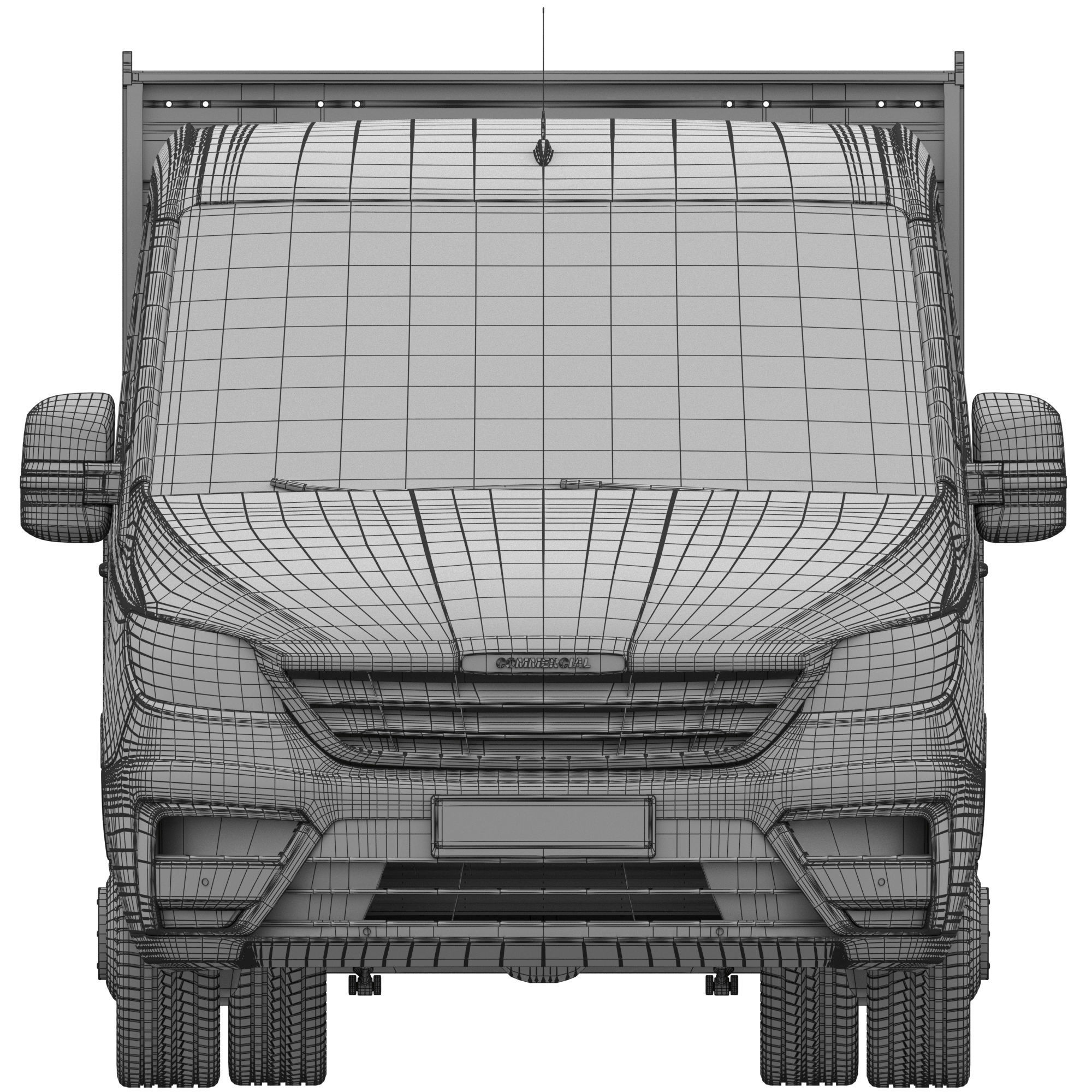 Generic Truck Chassis Cab 3D model_15