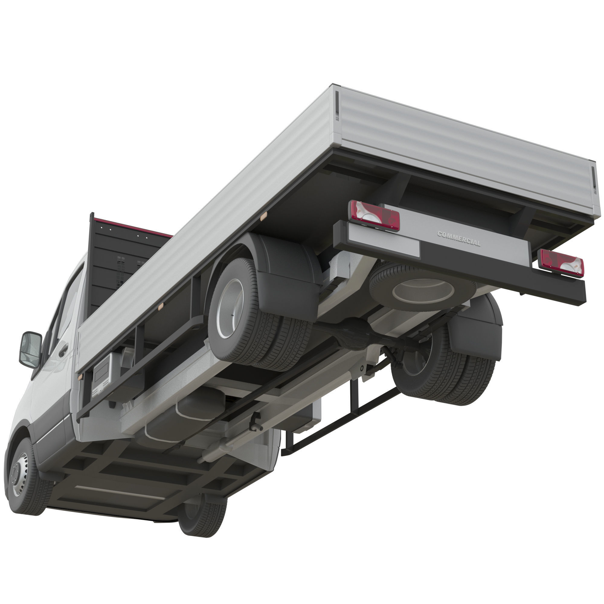 Generic Truck Chassis Cab 3D model_3