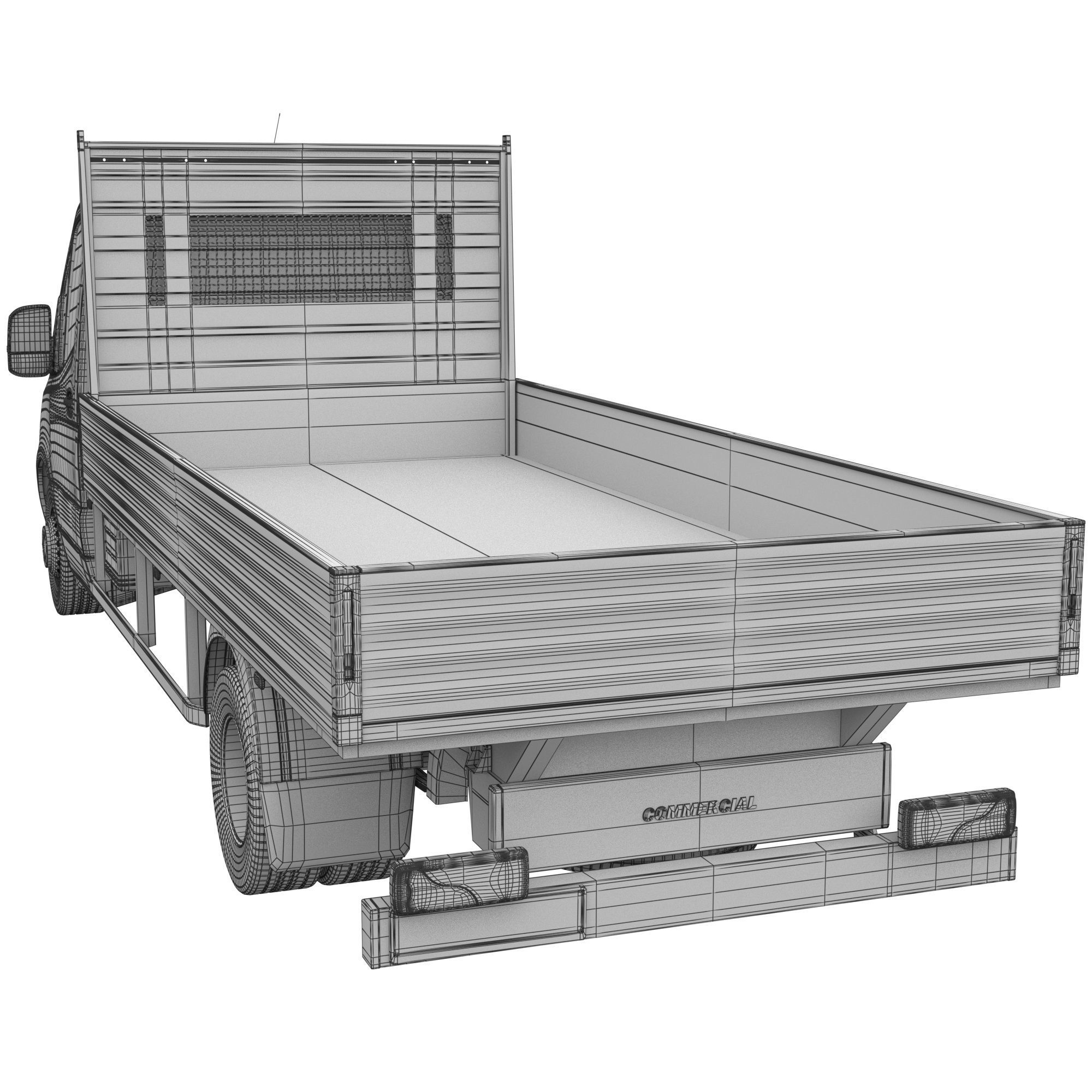 Generic Truck Chassis Cab 3D model_13