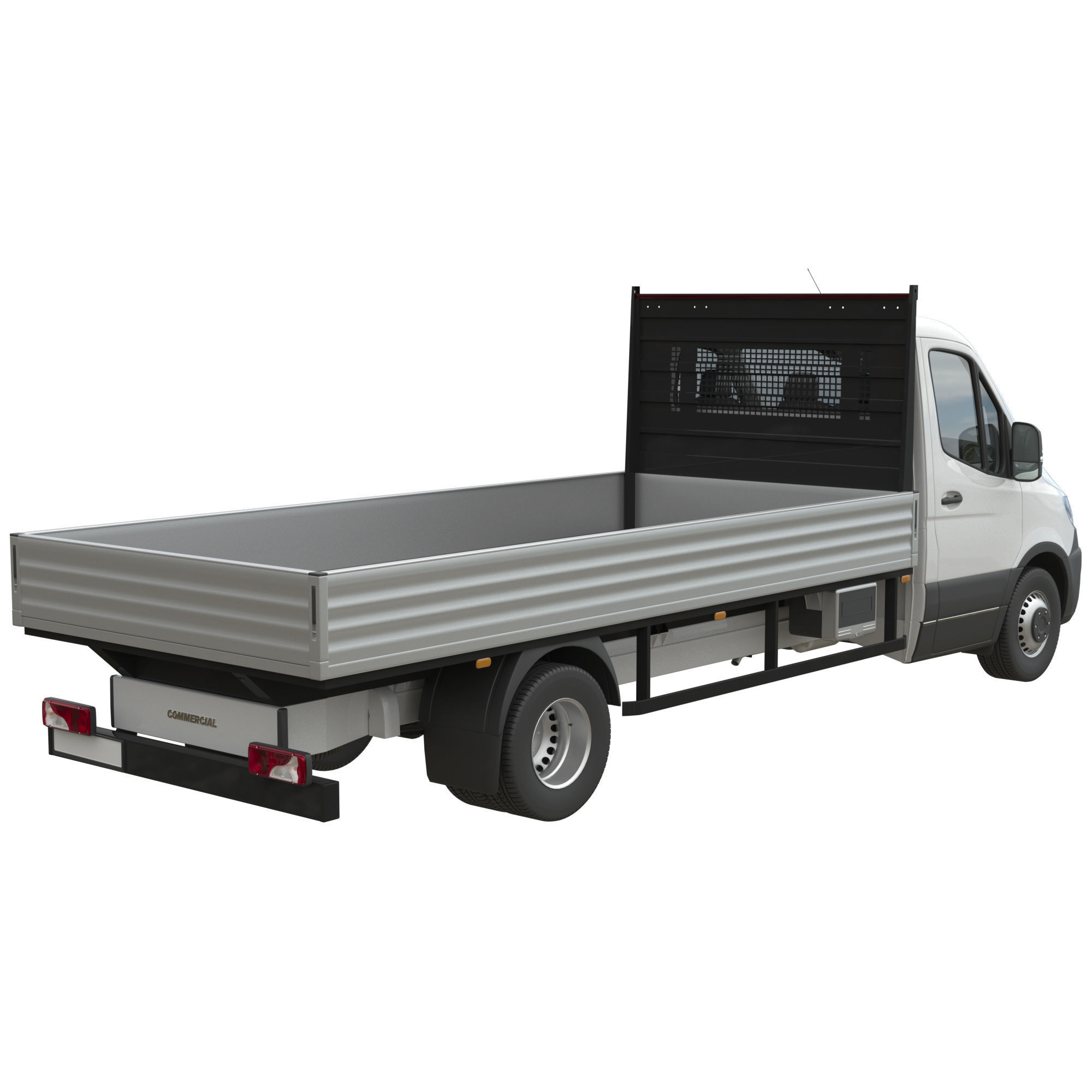 Generic Truck Chassis Cab 3D model_2