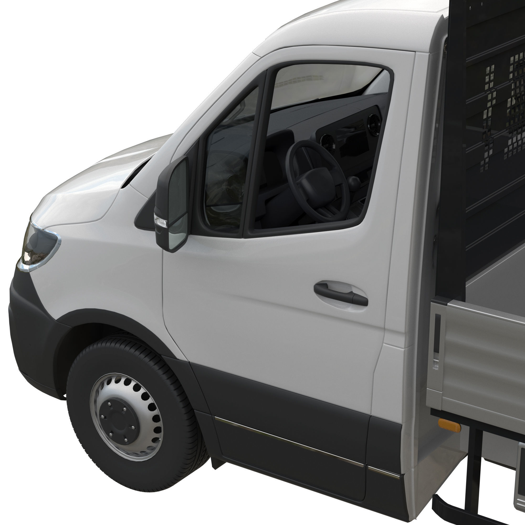 Generic Truck Chassis Cab 3D model_4