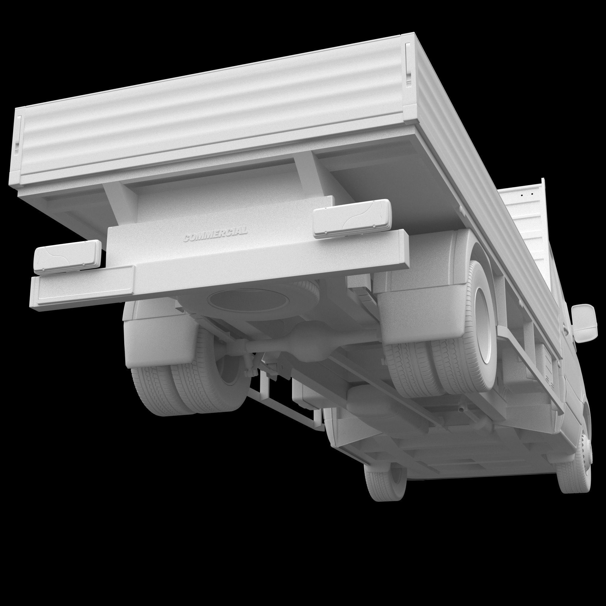 Generic Truck Chassis Cab 3D model_12