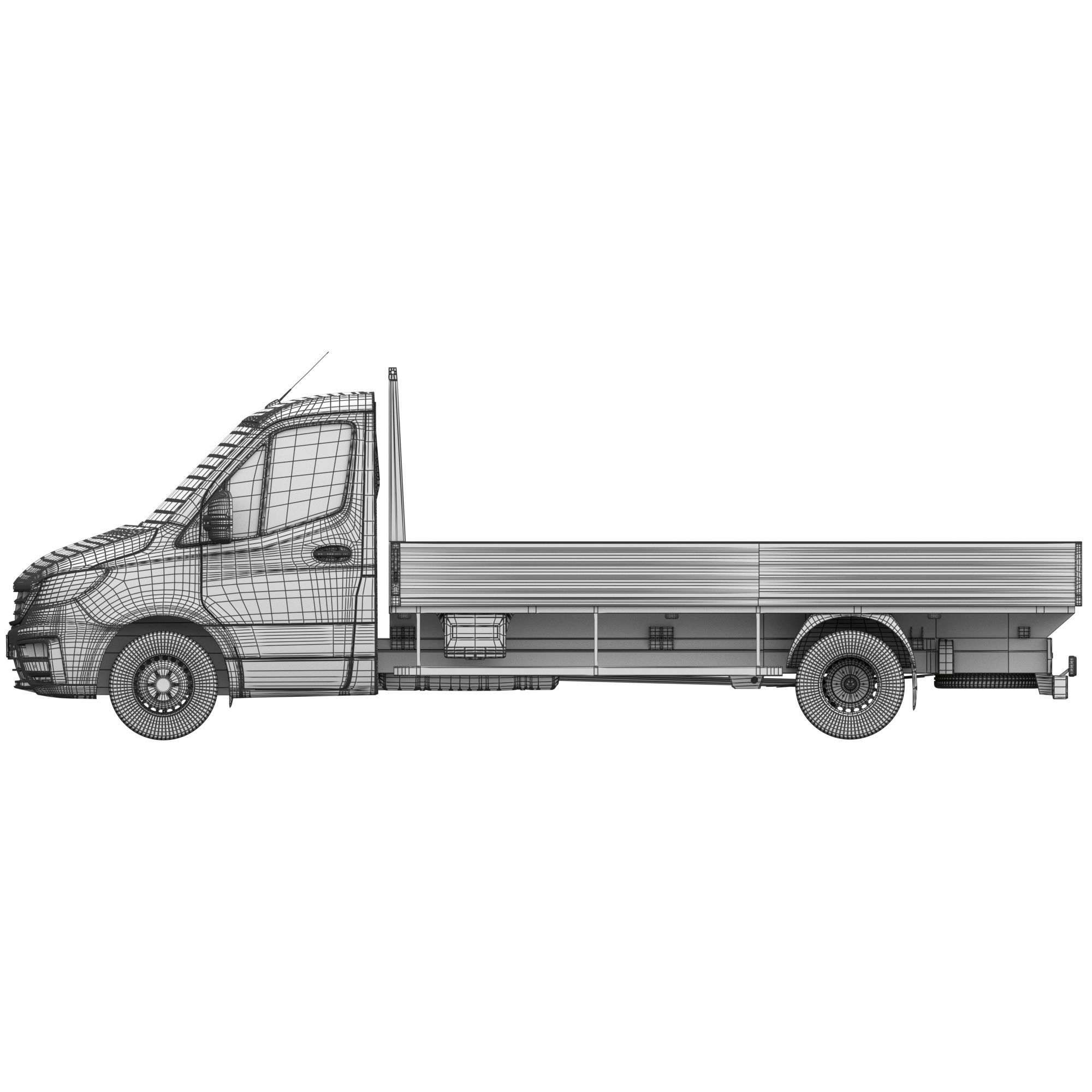 Generic Truck Chassis Cab 3D model_18