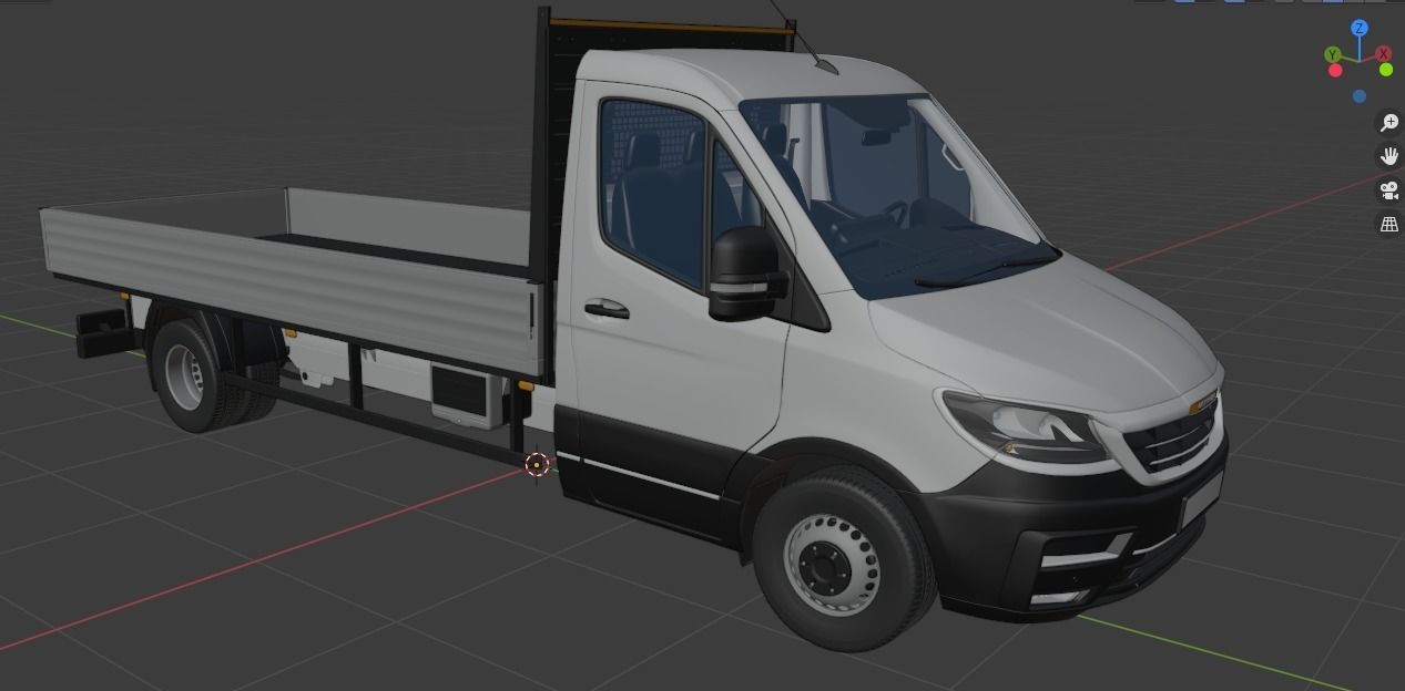 Generic Truck Chassis Cab 3D model_21